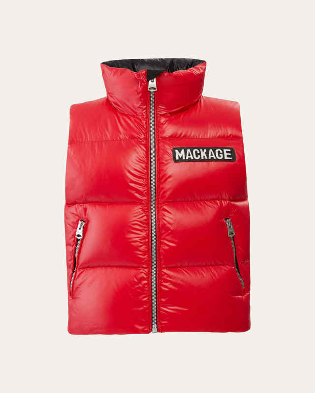 Kid's Charlee Quilted Logo Vest, Size 2-
